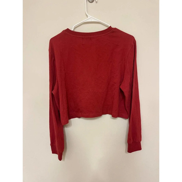 nyc princess polly red cropped long sleeve - Picture 3 of 3